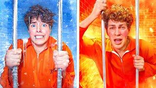 HOT VS COLD PRISON CHALLENGE!!