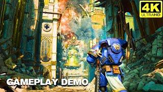 WARHAMMER 40K SPACE MARINE 2 NEW GAMEPLAY DEMO - PART 1 (4K)