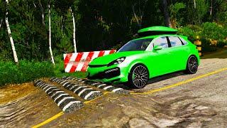 Weird Speed Bumps vs Cars #1 | BeamNG DRIVE