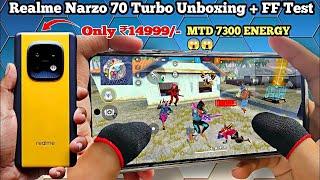 Realme Narzo 70 Turbo 5G Unboxing With Free Fire Test |  Realme Narzo 70 Turbo FF Battery Drain test