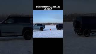 BYD U8 1200HP vs Mercedes G63 4.0L V8 585HP #offroad #u8 #shorts