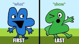 The First and Last Words of Every BFDI Season (TPOT 1 - 13) Biggest secret message revealed? #BFDI