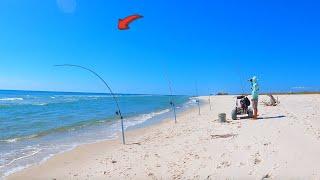 UNEXPECTED Catches While Surf Fishing an Abandoned Beach!