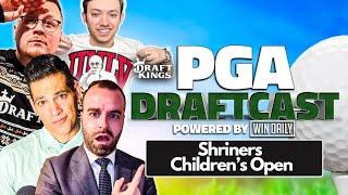 LIVE Shriners Children's Open Draft | PGA Draftcast | DraftKings Tips & FanDuel DFS