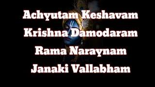 Achyutam Keshvam Karaoke #krishnabhajan