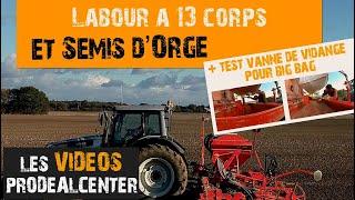 Labour 13 corps - 460 CV | MF300cv + Valtra 160cv | charrue Goizin | Kuhn Combiliner