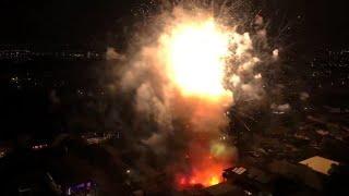 Drone video shows deadly fireworks explosion in the Honolulu area