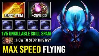 NEW FLYING MONSTER Radiance + Octarine 1v5 Unkillable Max Speed Skill Spam Night Stalker Dota 2