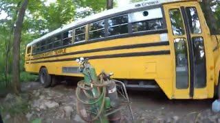 5 ways to remove handicapped School Bus hold tie down bars and floor tracks Skoolie build episode 2