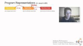 Software Performance: 2. Program Representations - Source Code, Byte Code, Machine Code