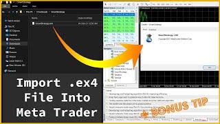 How To Import Expert Advisor (EA) ex4 File Into Meta Trader