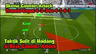 Skema Counter attacks Real Madrid 4-3-3 ke 4-1-4-1 sulit di hadang