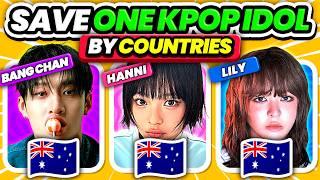 SAVE ONE KPOP IDOL (SAME COUNTRY EDITION)  - KPOP QUIZ 2024