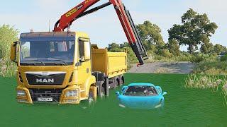 Mobil vs Deep Water #4 - BeamNG Drive