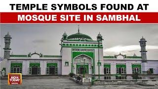 Sambhal Survey Report: Temple Symbols Found At Disputed Shahi Jama Masjid Site In UP | India Today