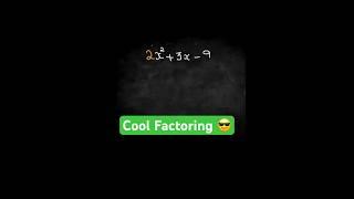 Math Tricks| Factoring Trinomials with Leading Coefficient #mathematics #maths #shorts