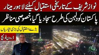 Nawaz Sharif Jalsa in Lahore | Minar e Pakistan special drone footage | Express News