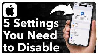 5 iPhone Settings You Need To TURN OFF Right Now!