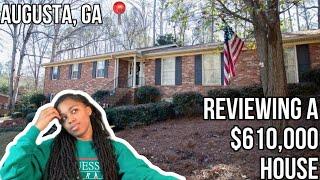 REVIEWING A $610,000 HOUSE FOR SALE IN AUGUSTA, GA | MOVING TO AUGUSTA | **ZILLOW YOUTUBE**