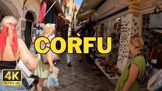 Kerkyra, Corfu  Greece Old Town Walk and Tour | 4K