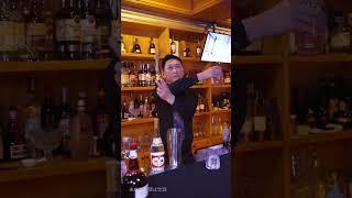 The Concubine smiles. The hidden way of drinking liquor by high-energy bartenders in the whole