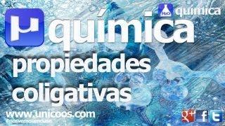 QUIMICA Aumento ebulloscopico y Punto de Ebullicion PROPIEDADES COLIGATIVAS