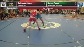 92 Junior Men 120 Salvatore Jones Islandboys vs Steven Reyes South Side Wrestling 4141076104