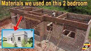 Materials used to build this 2 bedroom house 2024