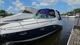 Take a look at this, Loaded Rinker 280 Cruiser,Air/Heat, Gen, Windlass, Cherry Interior, Arch & more