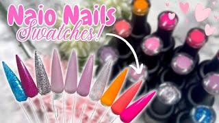 FIRST TIME TRYING NAIO NAILS GEL POLISHES| ARE THEY WORTH THE HYPE?!| GEL POLISH SWATCHES