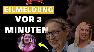 GIORGIA MELONI überrascht Alice Weidel mit einer brisanten Nachricht  Sie HATS ENDLICH GESAGT!