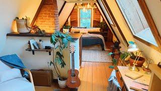 Tiny Loft Transformation  70's Bedroom DIY Reno (Start to Finish)
