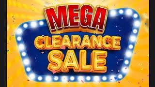  The MEGA CLEARANCE SALE of the year has begun!  Everything must go—huge discounts on everything!