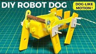 DIY Quadruped Walking Robot Dog. Build a 4-Legged Robot Dog Using a Single DC Motor