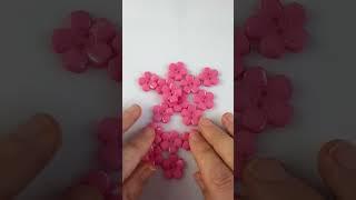 Acrylic Flower Shaped Buttons 20mm Pink #craftsupplies #buttonbonanza #diycrafts #buttonart