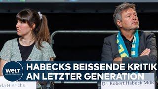 LETZTE GENERATION: Debatte mit Aktivitstin - Da platzt sogar Robert Habeck der Kragen