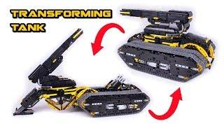 Transforming Lego Technic Tank - Howitzer - Full RC