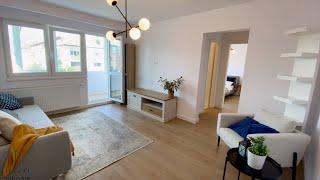 Apartament cu 2 camere | renovat complet | mobilat - inainte si dupa renovare