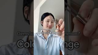 Q&A - Color-change phenomenon #gemologist #gemology #gem #gemstone #colorchangegem