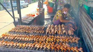 Opens at 4 AM! Full of Orders! Amazing Charcoal Grilled Chicken - Thai Street Food