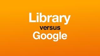 Bibliotek vs. Google - Hanze Library Minilecture