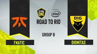 CS:GO - Dignitas vs. Fnatic [Dust2] Map 3 - ESL One: Road to Rio - Group B - EU