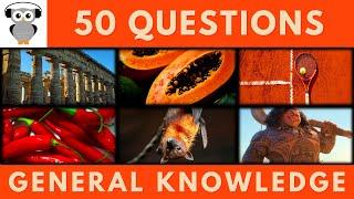 General Knowledge Quiz Trivia | 50 Questions | Do You Know | Pub Quiz #quiz