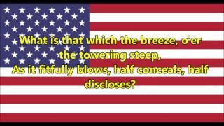 National anthem of the United States of America (lyrics)