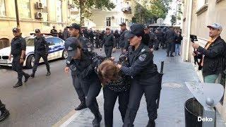 Bakıda etiraz: Görmədiyiniz kadrlar, həbslər, polis təzyiqi...