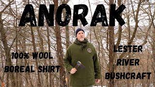 Lester River Bushcraft Boreal Shirt / 100% Wool / Anorak