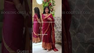 Guess the price ️ #trending #moongoddessreview @Moongoddesscouturemadebyanitha #sareegown #style