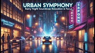 Urban Symphony  Rainy Night City Soundscape for Relaxation & Focus 