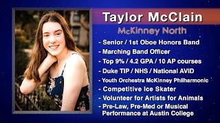 Dennis Baker State Farm Scholar Artist of the Week - Taylor McClain