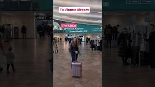 How to get to Vienna airport from Vienna city center by train #vienna  #travel #europe #traveltips